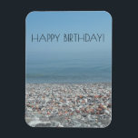 Ímã Pebble Beach Lake Ontario Happy Birday<br><div class="desc">Diga Feliz Aniversário com este lago de praia de pebble,  o imã de Ontário.</div>