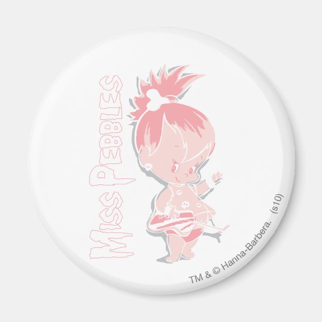 Imã PEBBLES™ a rosa (Frente)