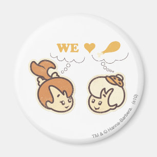 Imã PEBBLES™ e Bam Bam Love Comida