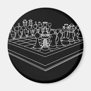 Imã Peças de xadrez e de xadrez: