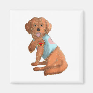 Imã Peço desculpa, adoro a mãe tatuagem Camiseta de cã