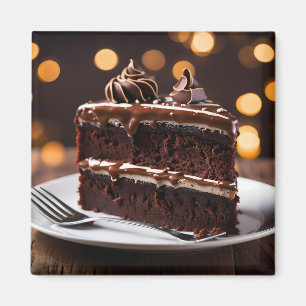 Imã Pedaço De Bolo De Chocolate