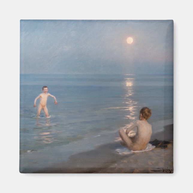 Imã Peder Severin Kroyer - Boys Bathing em Skagen (Frente)