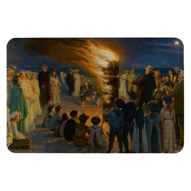 Ímã Peder Severin Kroyer - Fogueira de Eva Bonfire (Horizontal)