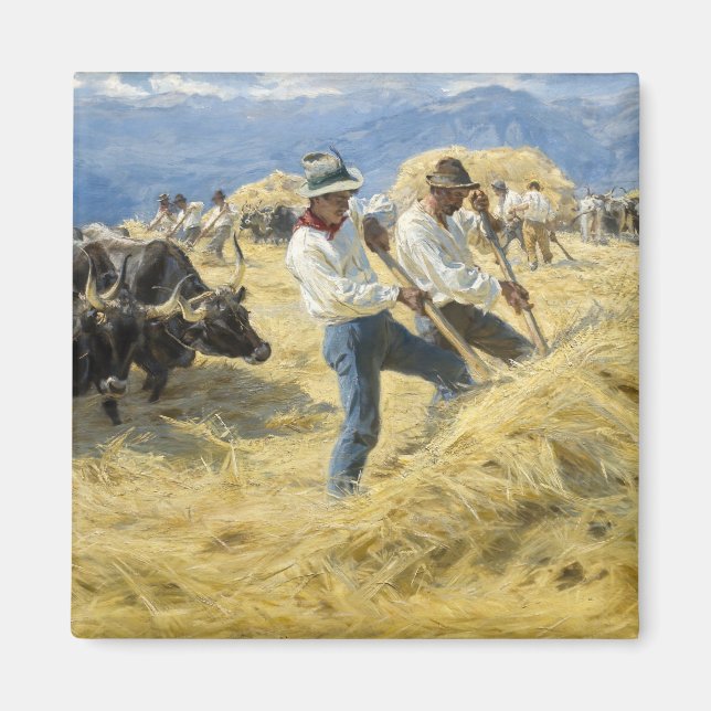 Imã Peder Severin Kroyer - Threshing in the Abruzzi (Frente)