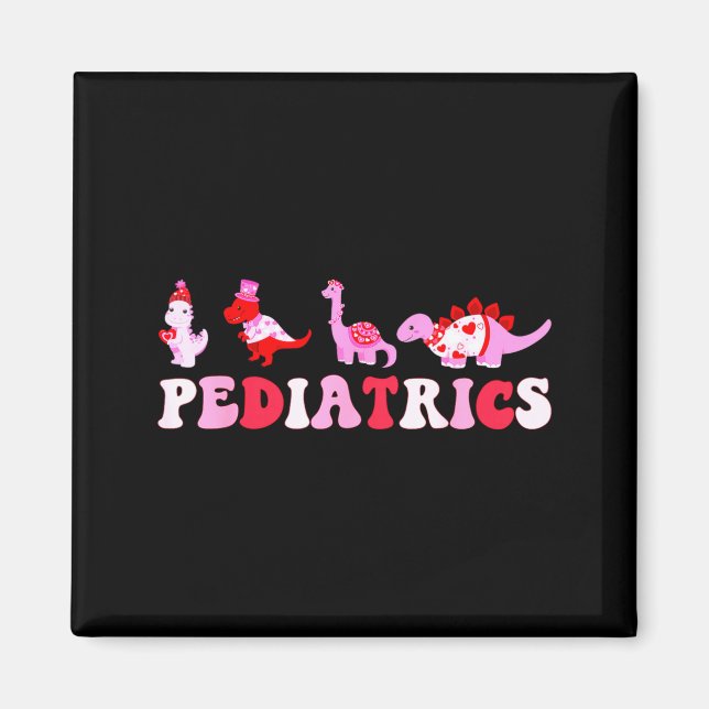 Imã Pediatric Nurse Peds Nursing Cute Dinosaurs Valent (Frente)