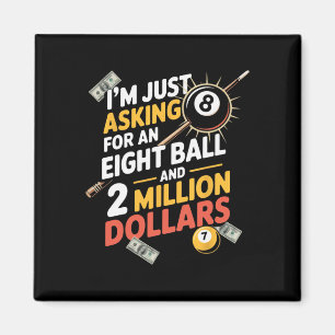 Imã Pedindo Oito Jogo De Jogador Bilhar De Bola