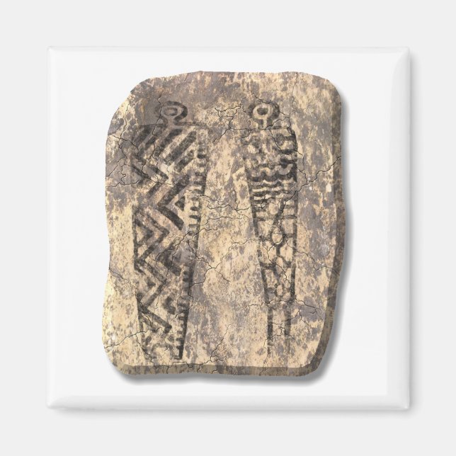 Imã Pedra pictográfica (Frente)