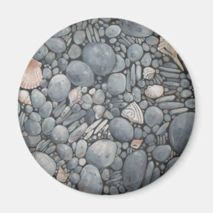 Imã Pedras de Praia Conchas Pebbles Rochas Pintura