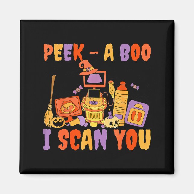 Imã Peek A Boo I Scan You Soky Sonographer Ultrasound  (Frente)