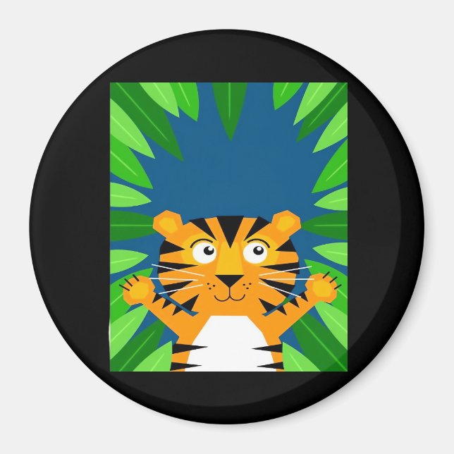 Imã Peekabo Tiger (Frente)