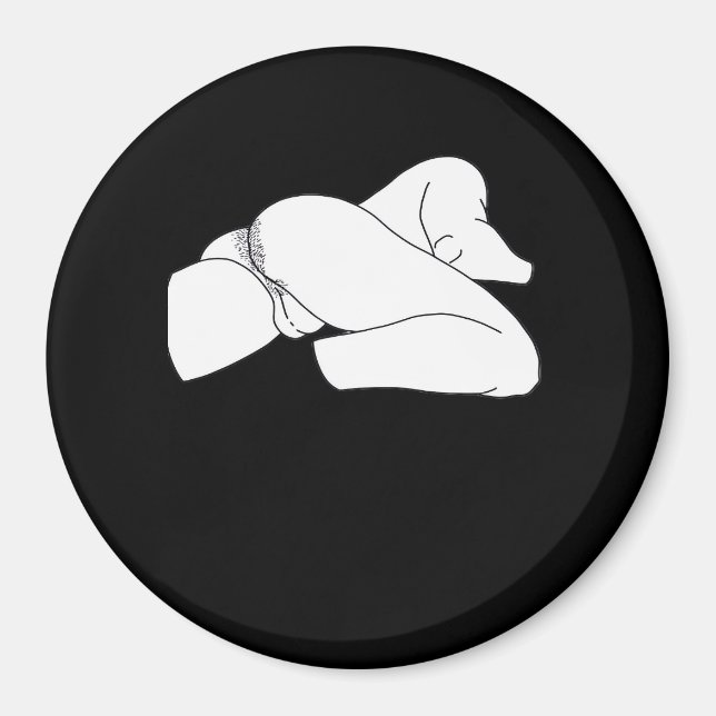 Imã Peekaboo Clássico Engraçado (Frente)