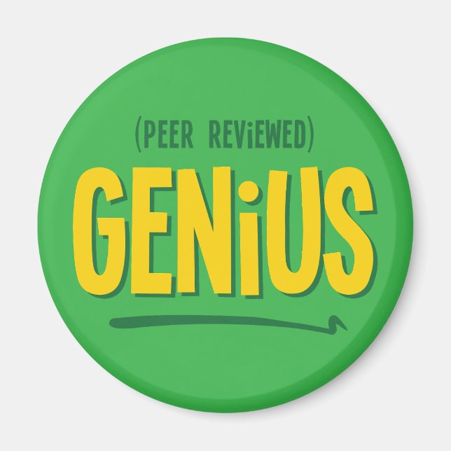 Imã Peer Revistou o Genius Round Magnet (Frente)