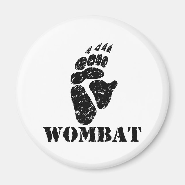 Imã Pegada de Wombat (Frente)
