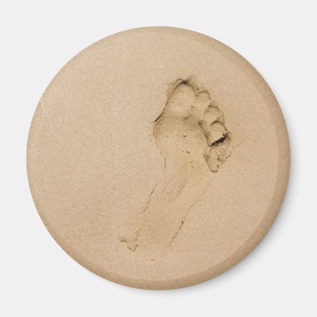 Imã Pegada na praia (Frente)