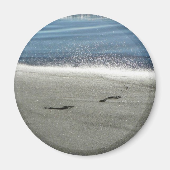 Imã Pegadas Na Areia (Frente)