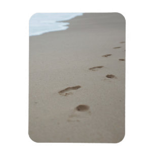 Ímã Pegadas na praia de Mozambiqan