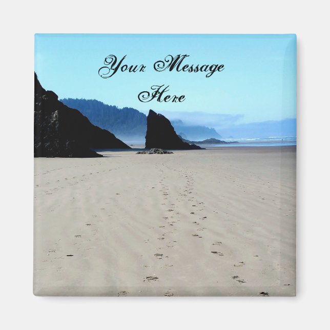 Imã Pegadas No Íman De Areia (Frente)