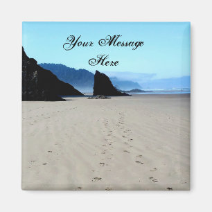 Imã Pegadas No Magnete De Areia