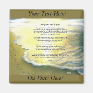 Imã Pegadas No Magneto Quadrado Da Areia De 2 Polegada