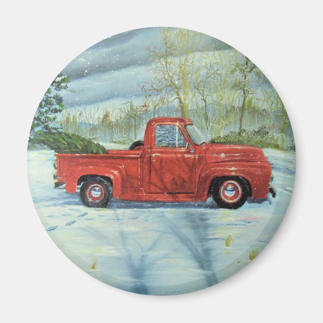 Imã Pegando a Árvore para o Natal (Frente)