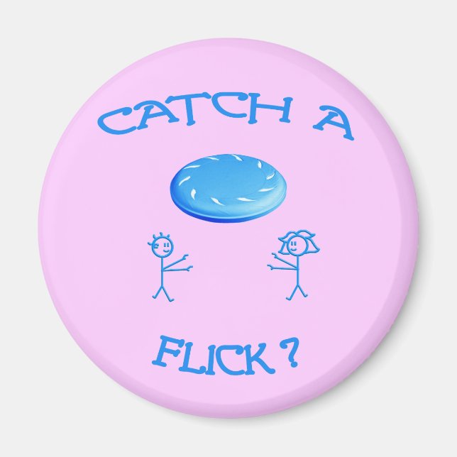 Imã Pegar Um Frisbee De Flick (Frente)