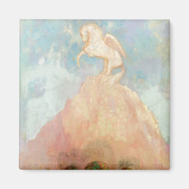 Imã Pegasus branco, c.1908 (óleo na canvas) (Frente)