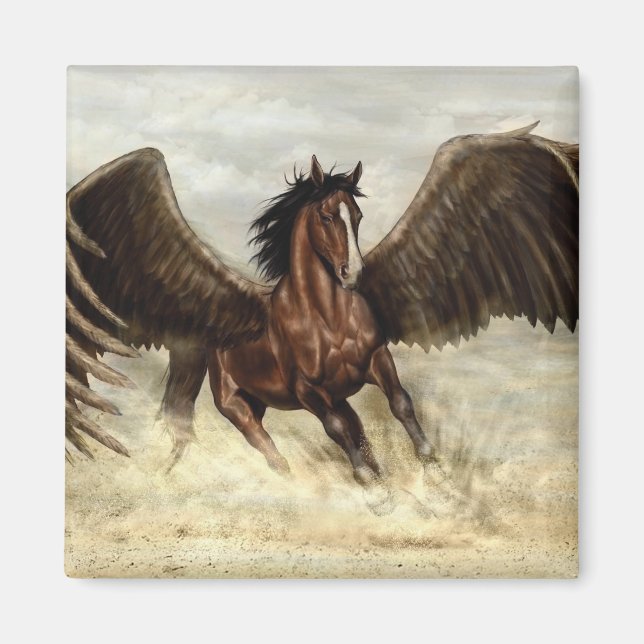 Imã Pegasus na asa (Frente)