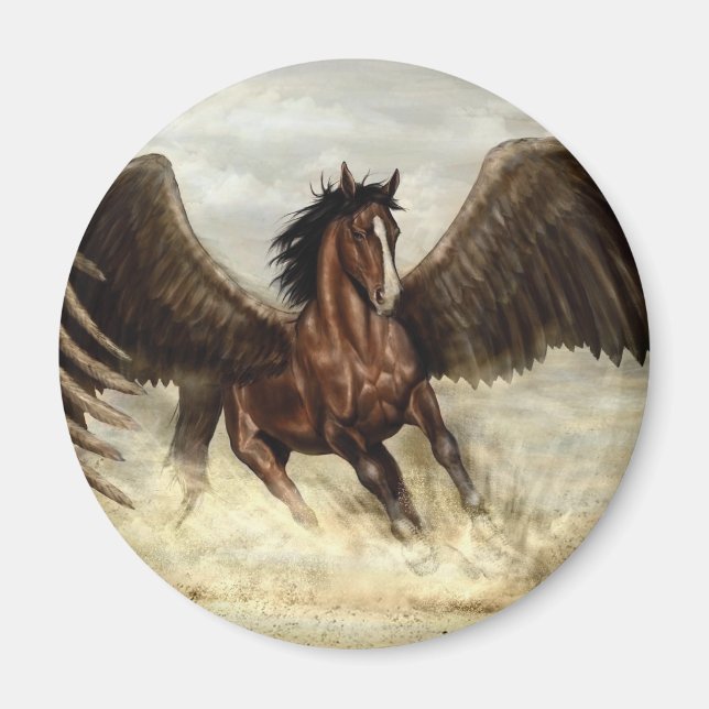 Imã Pegasus na asa (Frente)
