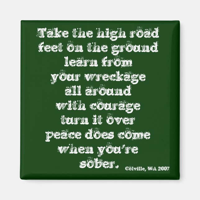 Imã Pegue a estrada alta - (Frente)