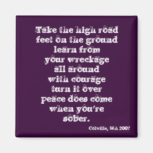 Imã Pegue a estrada alta (Frente)