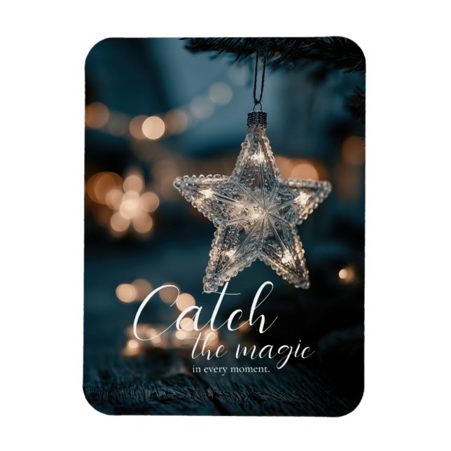 Ímã Pegue a Estrela Mágica de Natal (Vertical)