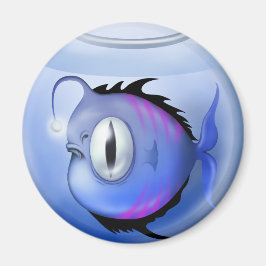 Imã Peixe-âncora aquário tigela azul-gira