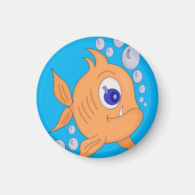 Imã Peixe com dente afiado (Frente)