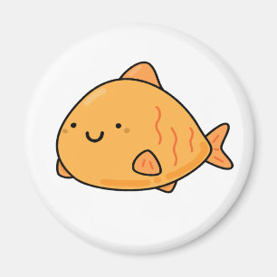 Imã Peixe de laranja Kawaii