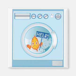 Imã peixe em íman de lavagem