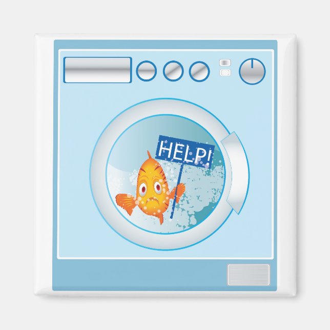 Imã peixe em íman de lavagem (Frente)