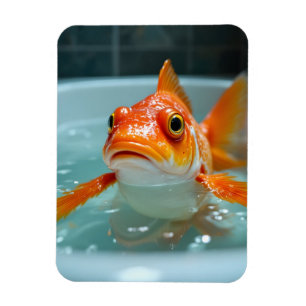 Ímã Peixe engraçado no banho