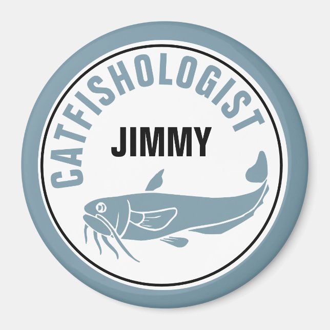 Imã Peixe-espinho Engraçado Pesca Humorosa Cozinha De  (Frente)