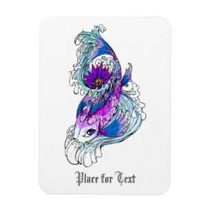 Ímã Peixe Koi Roxo Japonês legal