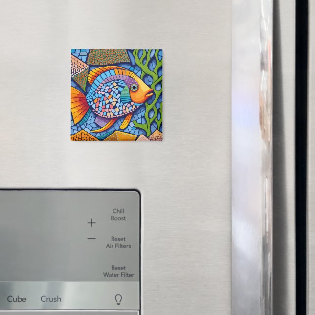 Imã peixe mosaico (In Situ (Fridge))