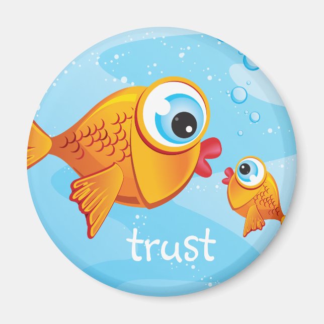 Imã PEIXE - Oliva e picada: (Frente)