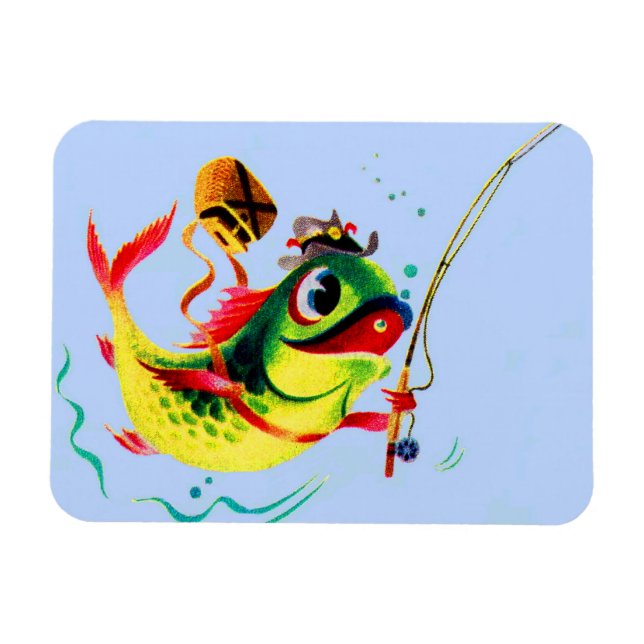 Ímã peixe pescado (Horizontal)