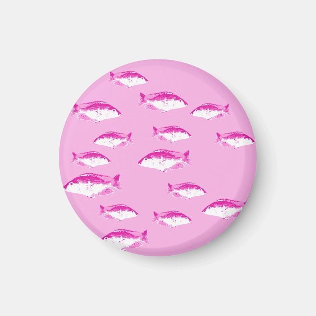 Imã Peixe rosa (Frente)