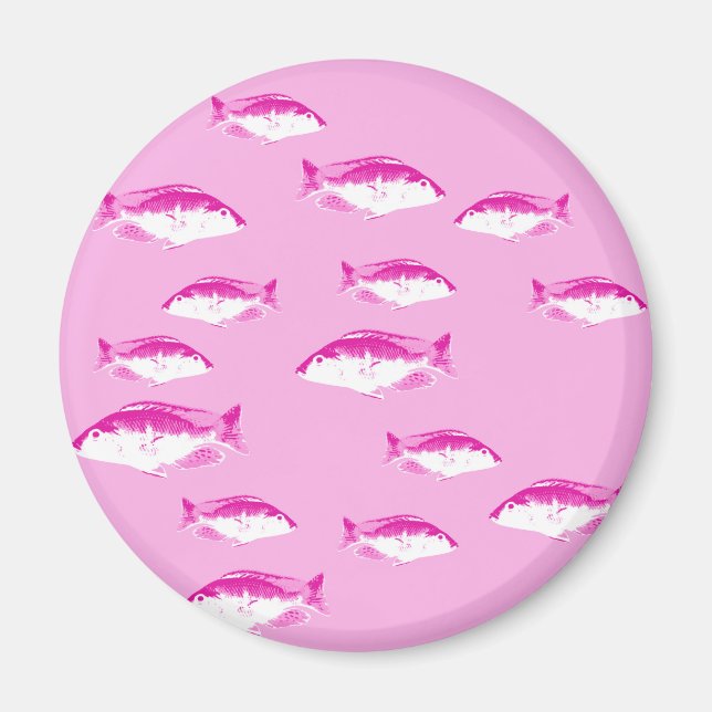 Imã Peixe rosa (Frente)