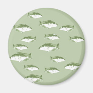 Imã Peixe verde-oliva