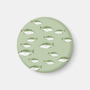 Imã Peixe verde-oliva