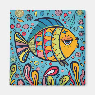 Imã Peixes coloridos nos recifes