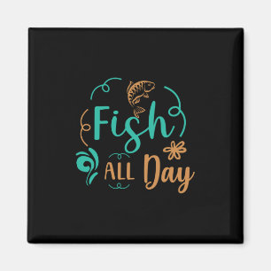 Imã Peixes De Arte De Pesca O Dia Todo