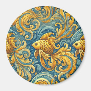 Imã Peixes dourados, Design